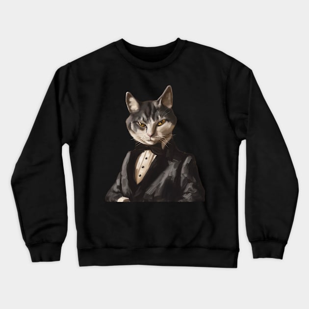 Cat - Are You Being Served Crewneck Sweatshirt by FehuMarcinArt